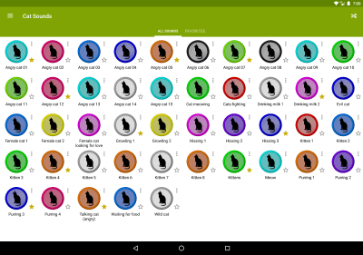 Capture d'écran de l'application Cat Sounds - #5