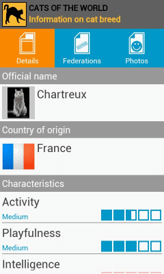 Capture d'écran de l'application Cats of the world - #3