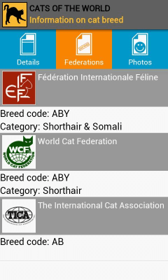Capture d'écran de l'application Cats of the world - #4