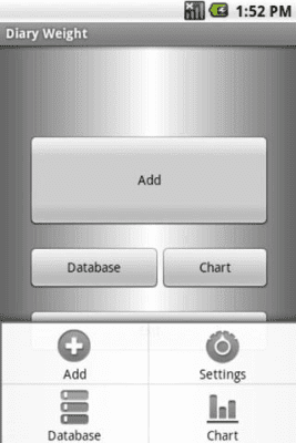 Capture d'écran de l'application Diary Weight - #3