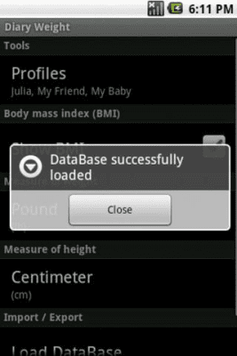 Capture d'écran de l'application Diary Weight - #8