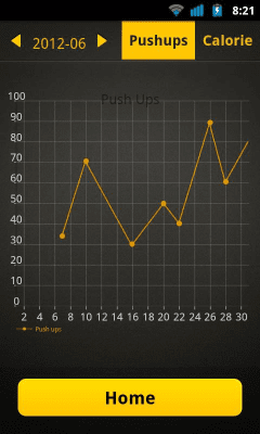 Capture d'écran de l'application Push Ups - #7