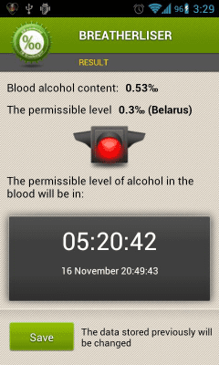 Capture d'écran de l'application L'alcootest - #7