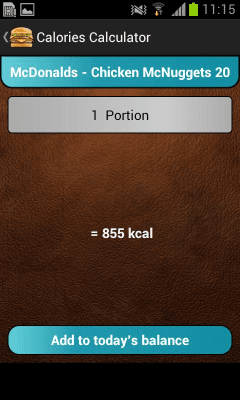 Capture d'écran de l'application Calculateur de calories gratuit - #3