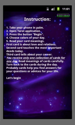 Capture d'écran de l'application Tarot Reading - #6