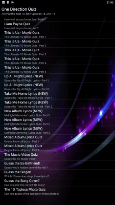 Capture d'écran de l'application One Direction quiz & 1D games - #3