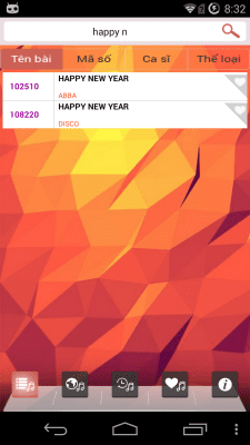 Capture d'écran de l'application SAP Karaoke - #6