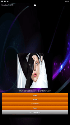 Capture d'écran de l'application ARTPOP Lady Gaga Lyrics Quiz - #3