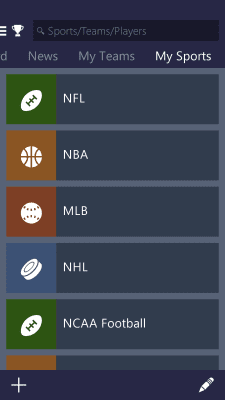 Capture d'écran de l'application MSN Sport - points et statistiques - #4