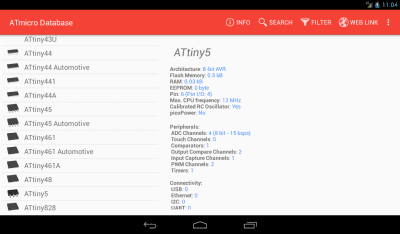 Capture d'écran de l'application ATmicro Database - #8
