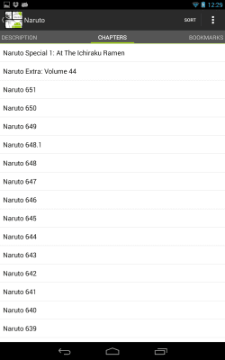 Capture d'écran de l'application vReader - #3