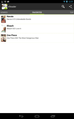 Capture d'écran de l'application vReader - #5