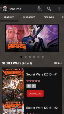 Capture d'écran de l'application Marvel Comics - #1