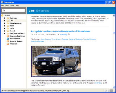 Capture d'écran de l'application FeedReader - #4