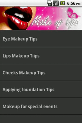 Capture d'écran de l'application Conseils de maquillage - #2