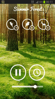 Capture d'écran de l'application Forest Sounds - #2
