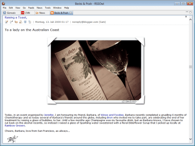 Capture d'écran de l'application RSSOwl Portable DBinside - #6