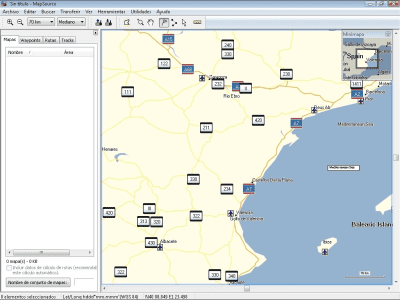 Capture d'écran de l'application Garmin MapSource - #1