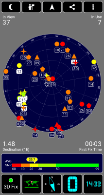 Capture d'écran de l'application GPS Test - #2