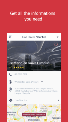 Capture d'écran de l'application Trouver un endroit à proximité - #4