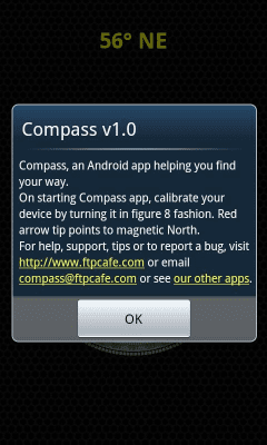 Capture d'écran de l'application Droidware UK Compass - #2