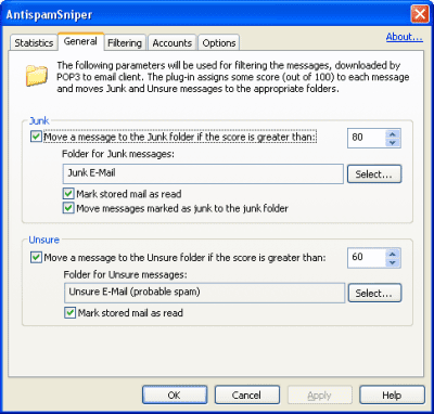 Capture d'écran de l'application AntispamSniper pour Outlook - #2