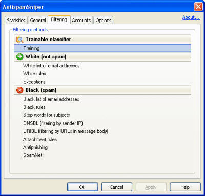 Capture d'écran de l'application AntispamSniper pour Outlook - #3