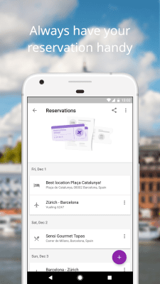 Capture d'écran de l'application Google Trips - #3