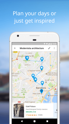Capture d'écran de l'application Google Trips - #4