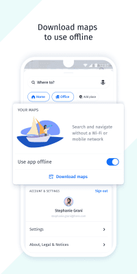 Capture d'écran de l'application HERE WeGo - #6