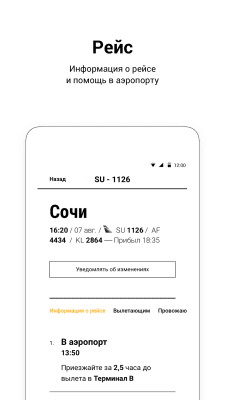 Capture d'écran de l'application Sheremetyevo airport - #2