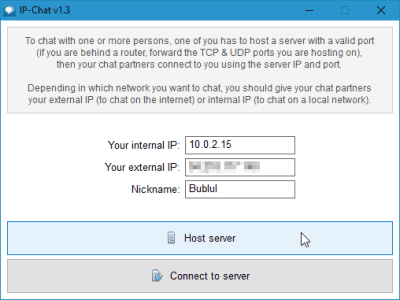 Capture d'écran de l'application IP-Chat - #2