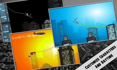 Capture d'écran de l'application Rope'n'Fly 3 - Dusk Till Dawn - #4