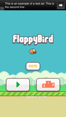 Capture d'écran de l'application Flappy Bird - #1