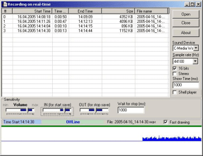 Capture d'écran de l'application LineRec - #1