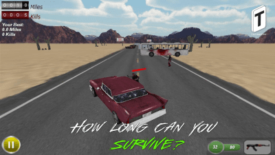 Capture d'écran de l'application Drive With Zombies 3D - #2