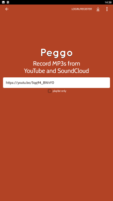 Capture d'écran de l'application Peggo - #3