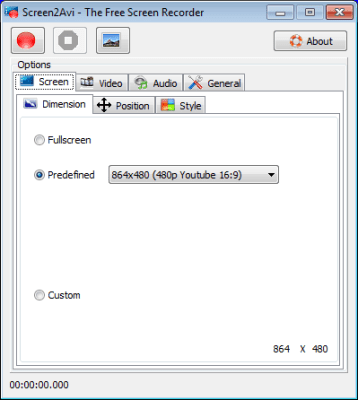 Capture d'écran de l'application Screen2Avi - #5