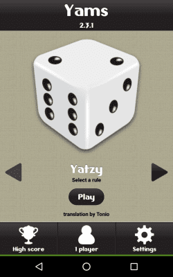 Capture d'écran de l'application Yatzy - #7