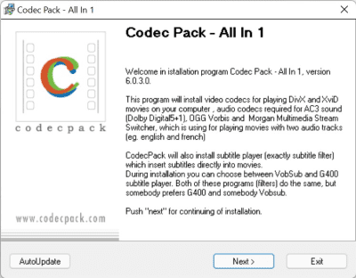 Capture d'écran de l'application Codec Pack All-In-1 - #1