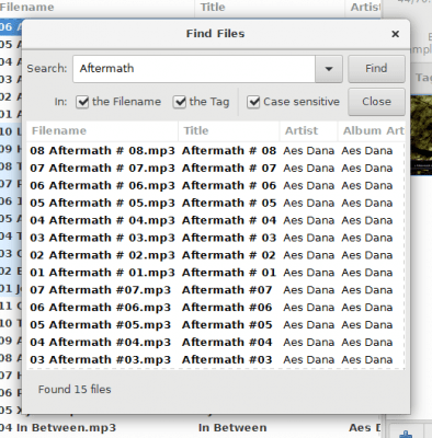 Capture d'écran de l'application EasyTAG - #6