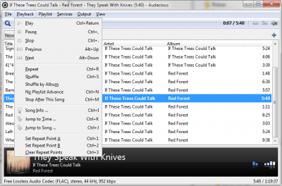 Capture d'écran de l'application Audacious - #3