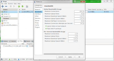 Capture d'écran de l'application Deluge - #4