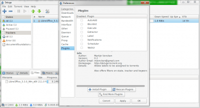 Capture d'écran de l'application Deluge - #5
