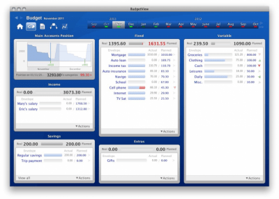 Capture d'écran de l'application BudgetView - #1