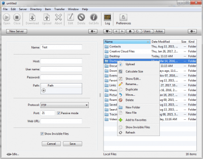 Capture d'écran de l'application FTP Disk - #2