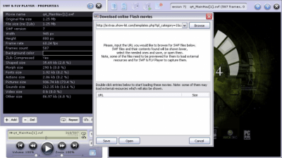 Capture d'écran de l'application SWF &amp; FLV Player (duplicate) - #2