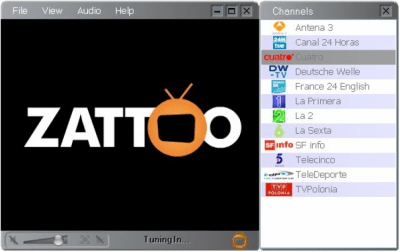 Capture d'écran de l'application Zattoo - #1