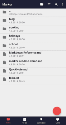 Capture d'écran de l'application Markor: Markdown Editor - #1