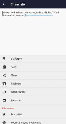 Capture d'écran de l'application Markor: Markdown Editor - #6